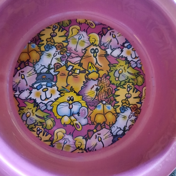 Debby Carman Other - Debby Carman Pink Cartoon Cat Ceramic Cat Bowl